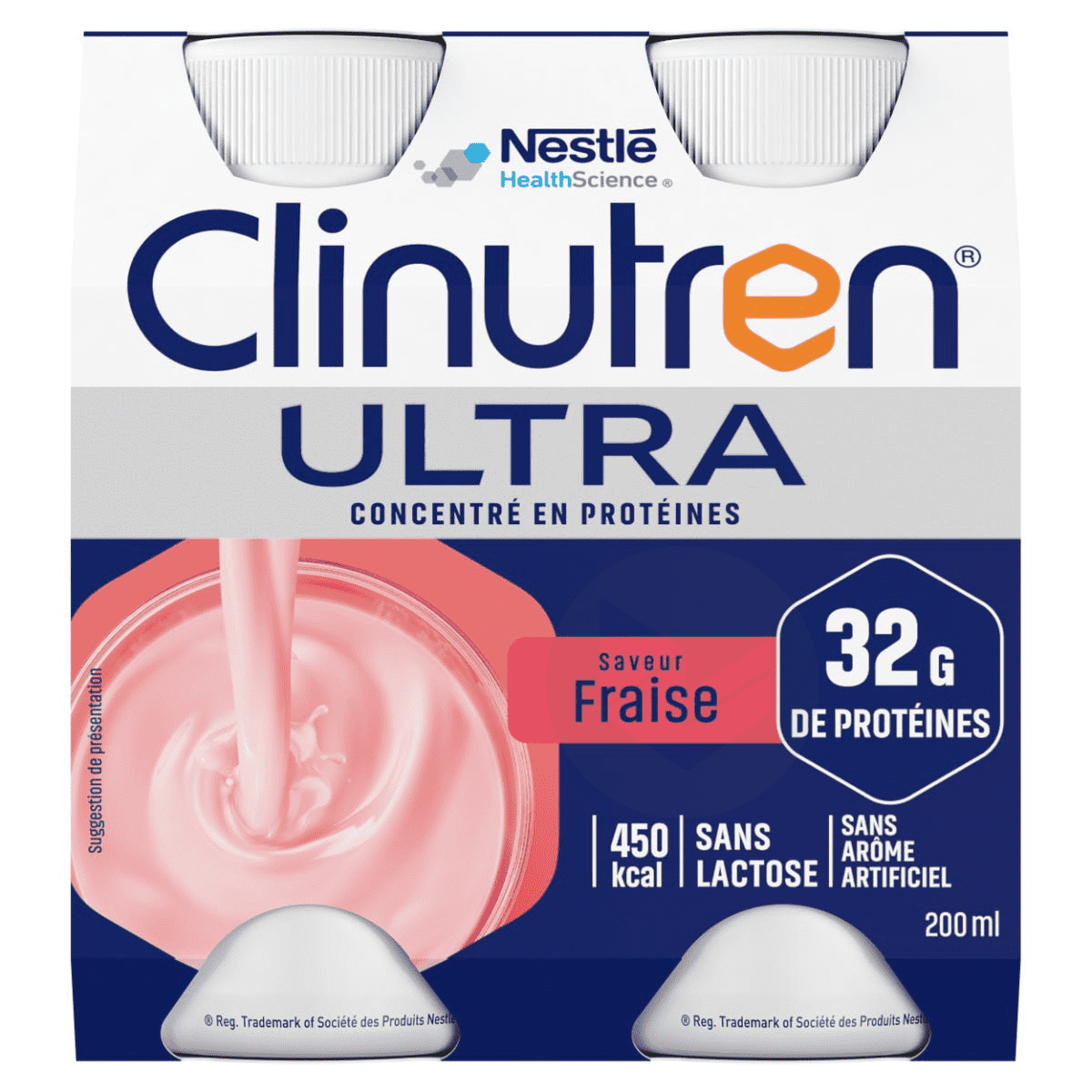 CLINUTREN ULTRA Fraise 4x200ml