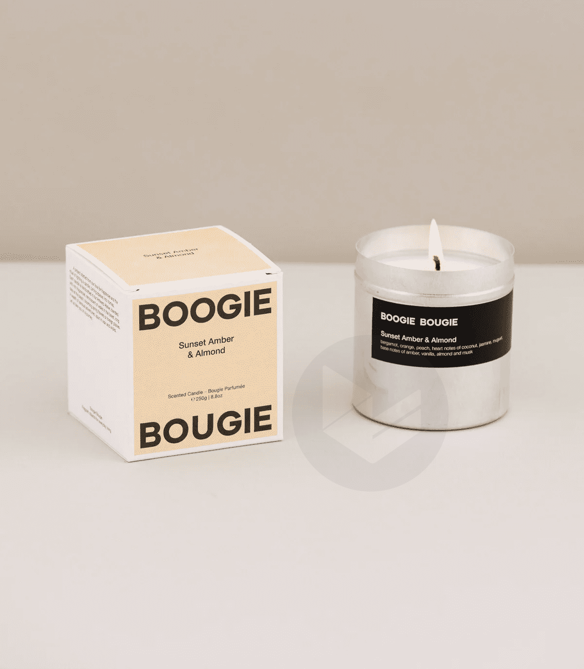 Scented Candle Sunset Amber & Almond 250g