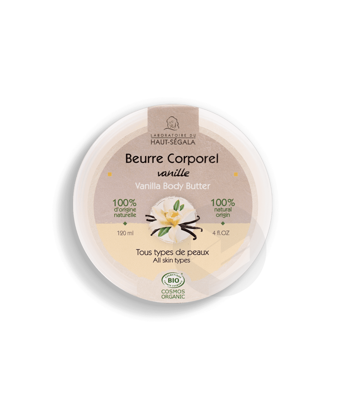 Beurre corporel vanille certifié BIO 120ml