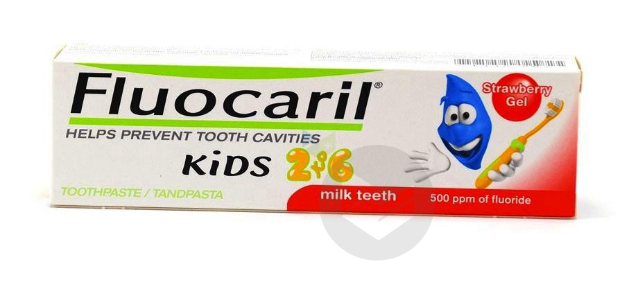 FLUOCARIL KIDS Gel dentifrice fraise 2/6ans T/50ml