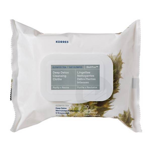 Thé olympus lingette nettoyantes détoxifiantes 30 pièces