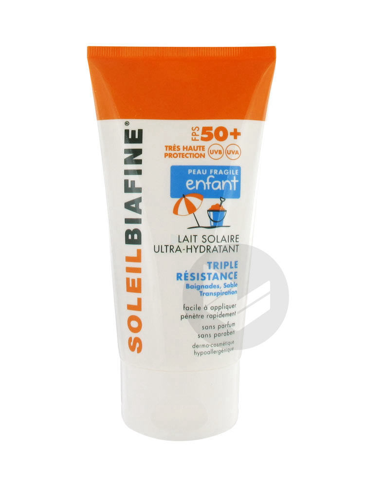 SOLEILBIAFINE SPF50+ Lait solaire ultra hydratant enfant T/150ml