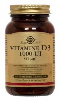 Vitamine D3 1000 UI 100 gélules