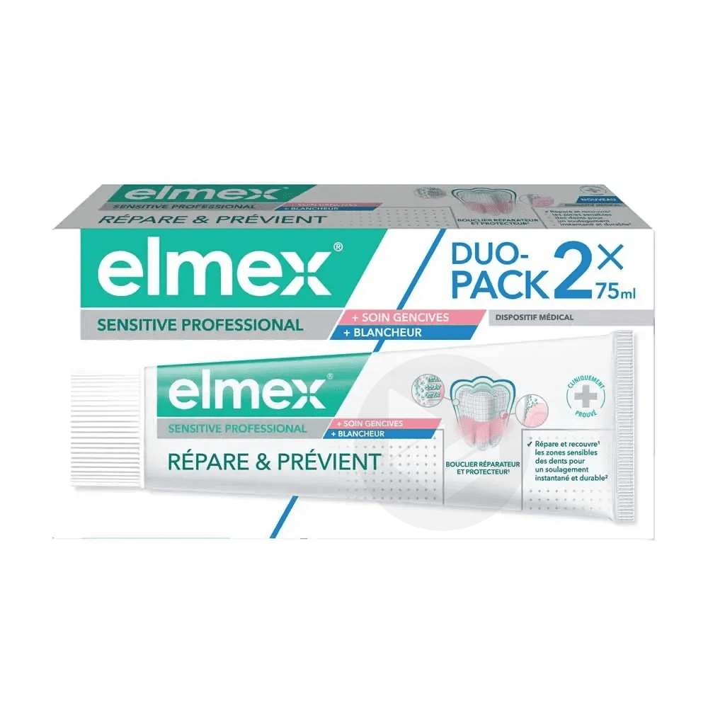 Dentifrice elmex Sensitive Professional 2x75ml