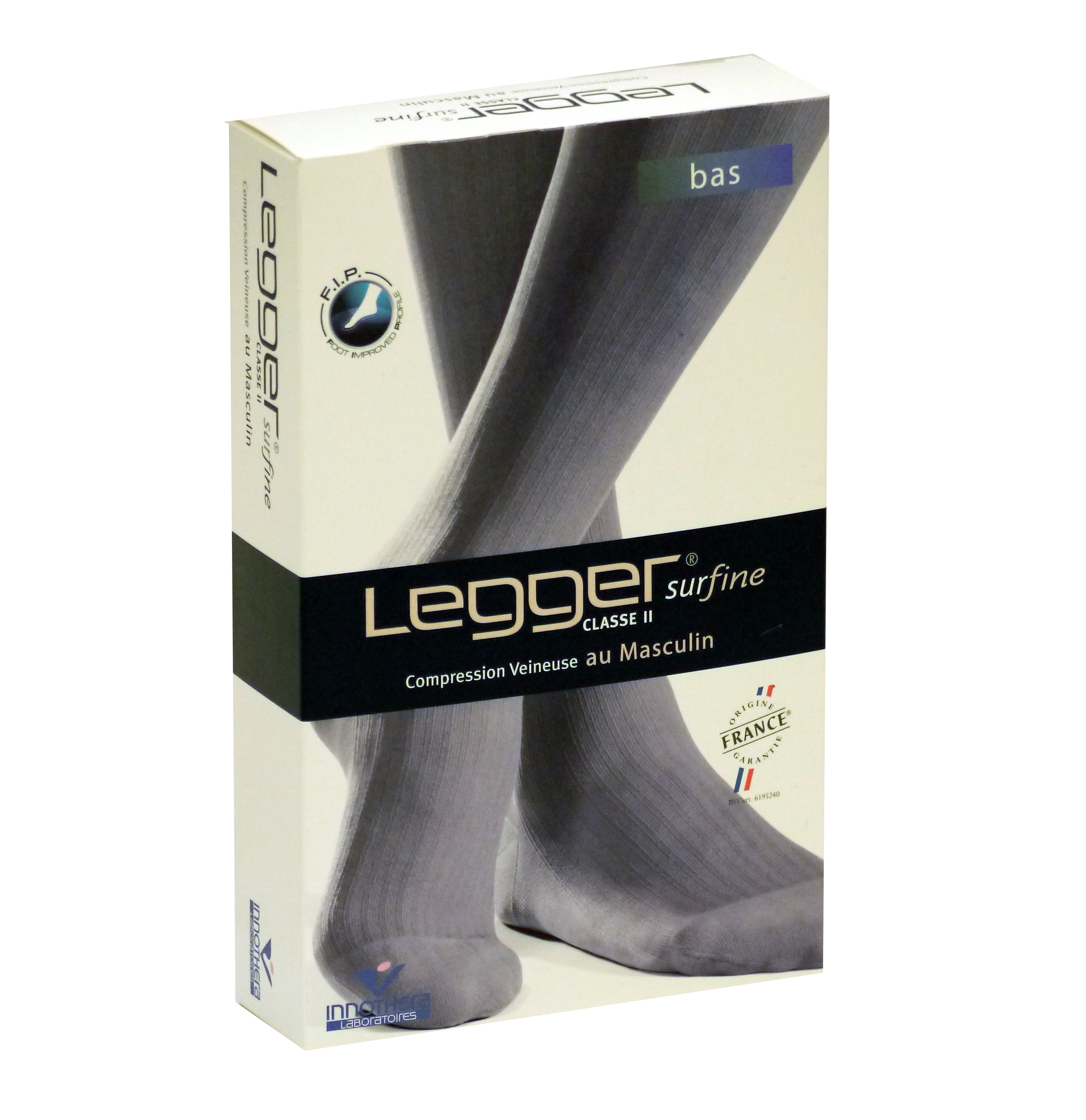 LEGGER SURFINE 2 Bas antiglisse pied ouvert homme beige T4L