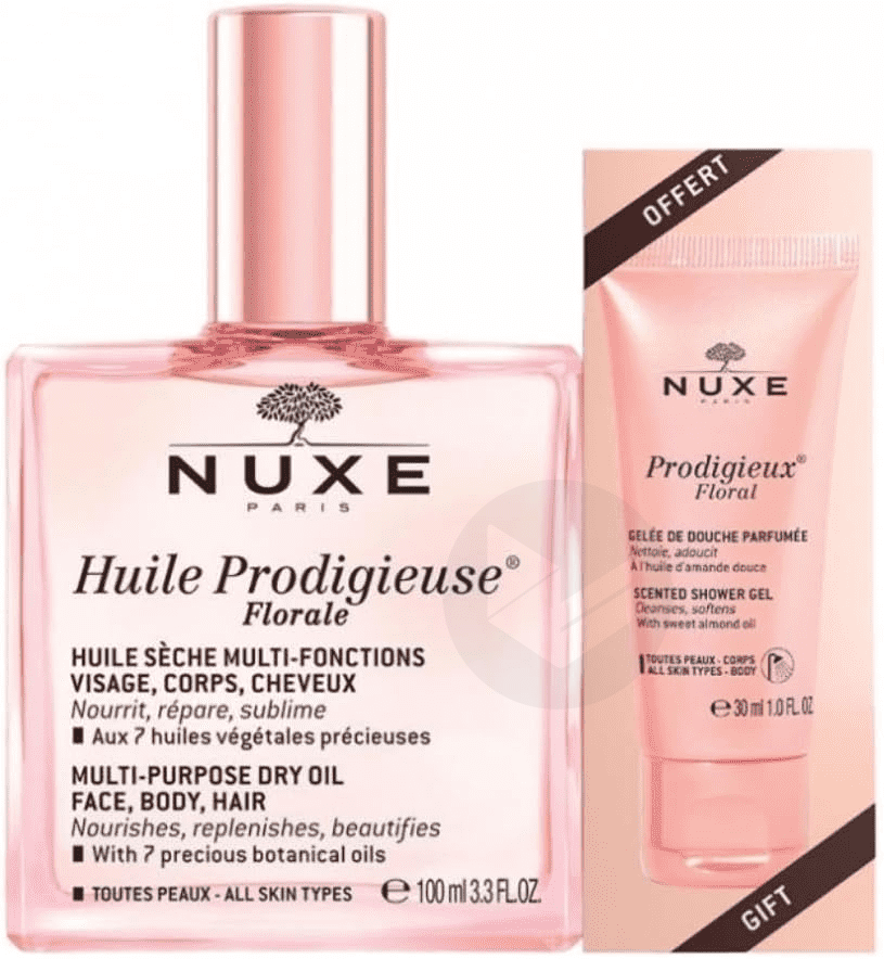 Huile Prodigieuse Florale 100ml + Gelée de Douche Parfumée 30ml Offerte