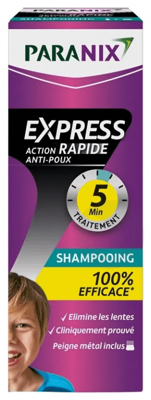 Shampooing Express 5 min anti‑poux 200ml + peigne
