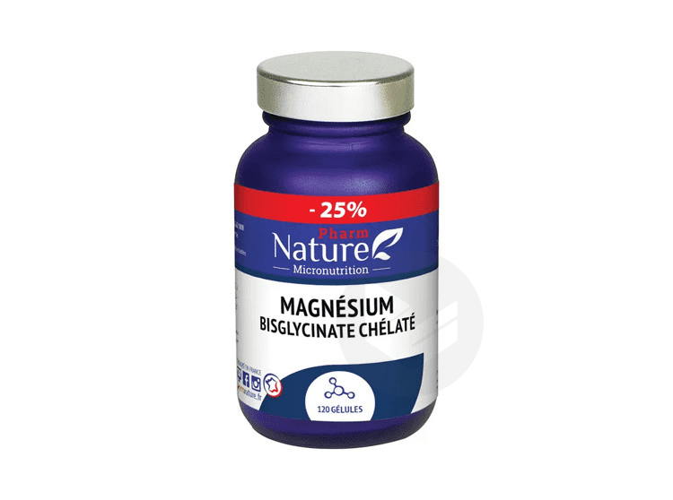 Magnésium Bisglycinate Chélaté 120 gélules