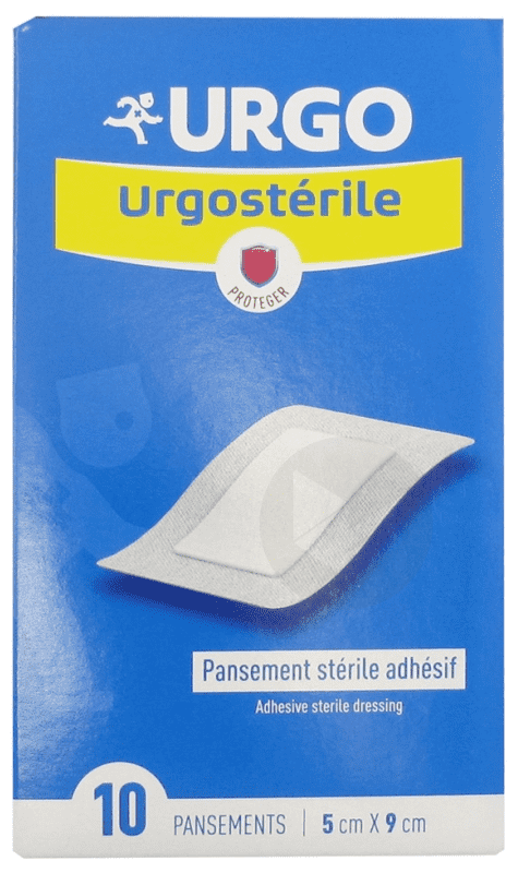 Urgostérile Pansement Stérile Adhésif 5x9cm x10