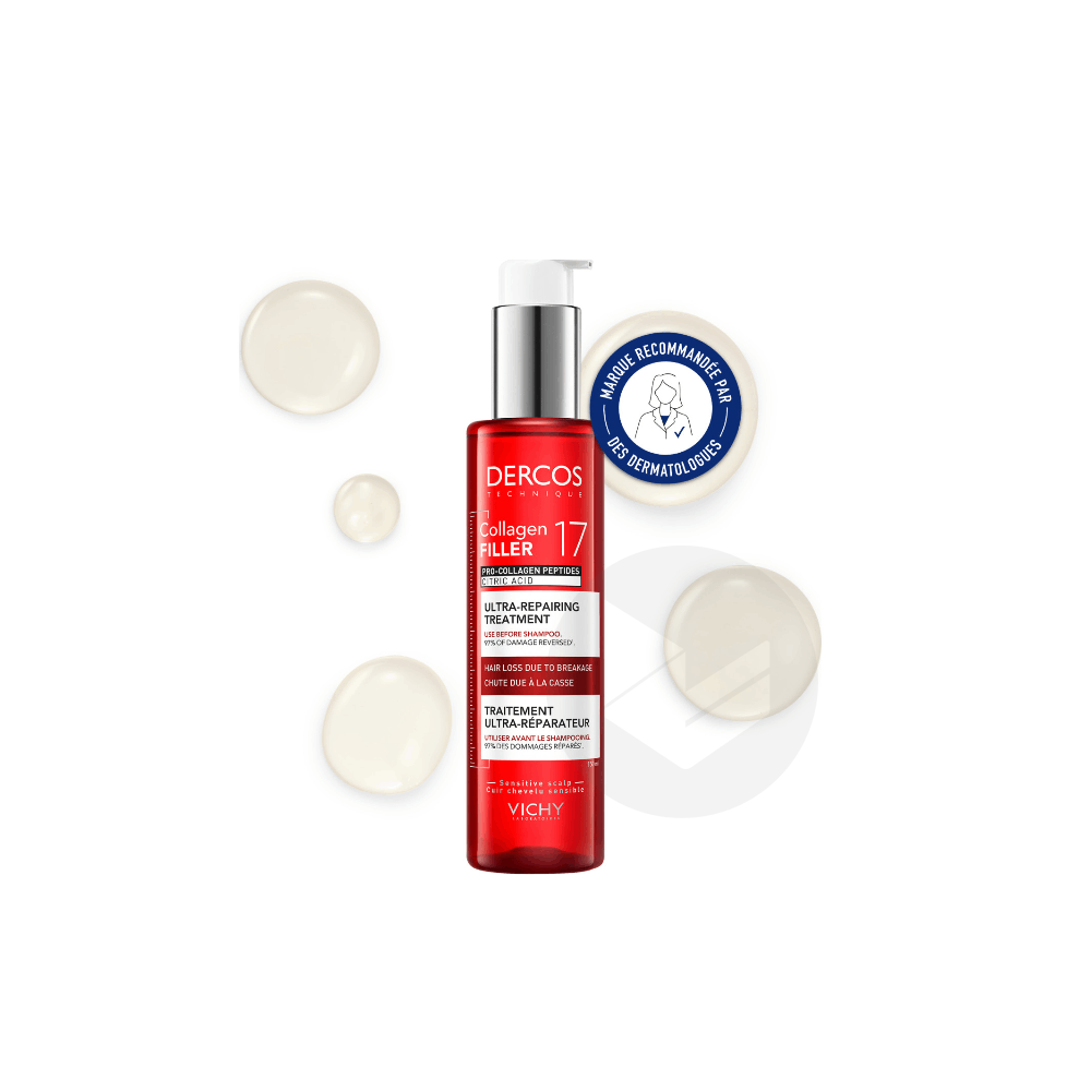 Dercos Pré-Shampooing Ultra-Réparateur Collagen 17 Filler 150ml