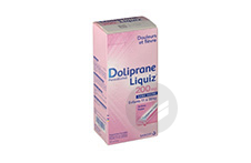 DOLIPRANELIQUIZ 200 mg Suspension buvable en sachet sans sucre édulcorée au maltitol liquide et au sorbitol (Boîte de 12)