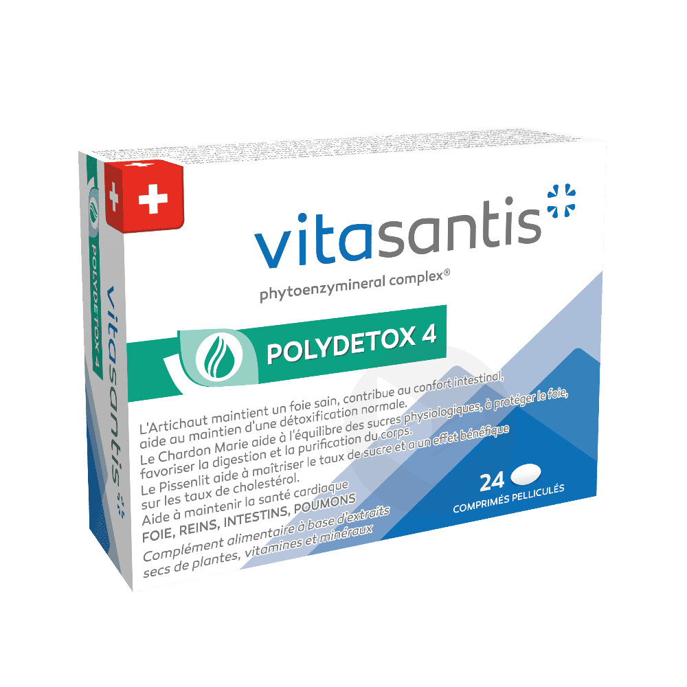 Vitasantis Polydetox 4 24 comprimés
