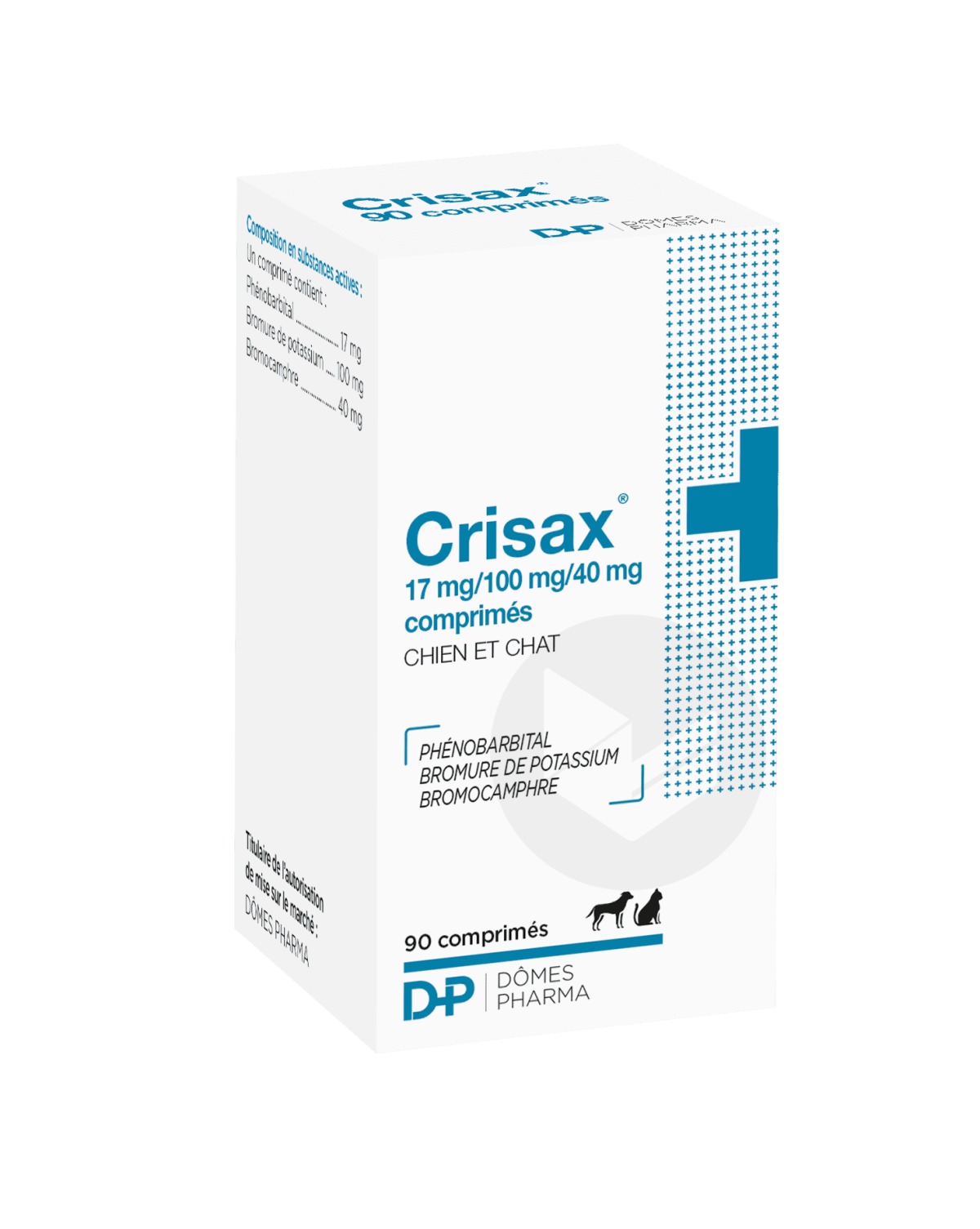 CRISAX 17 MG/100 MG/40 MG 90 COMPRIMES