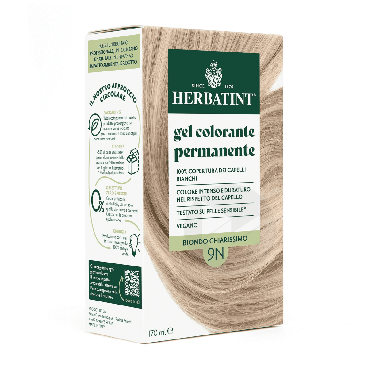 Soin colorant permament 9N Blond Extra Clair 170ml