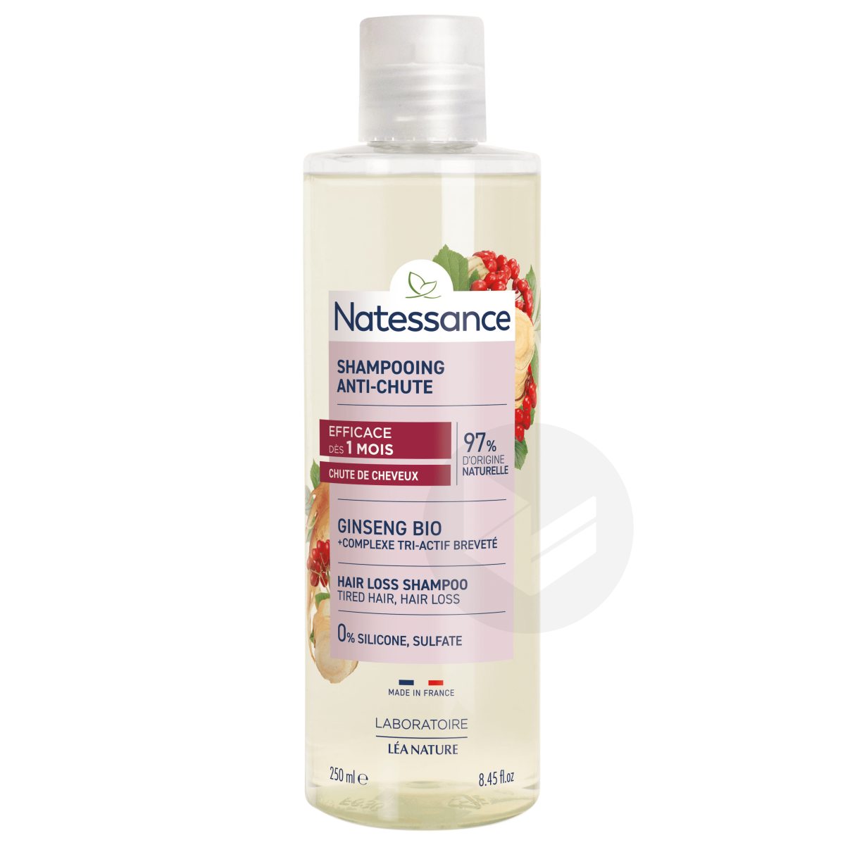Shampooing Anti-Chute Ginseng & Complexe Tri-Actif Breveté 250ml