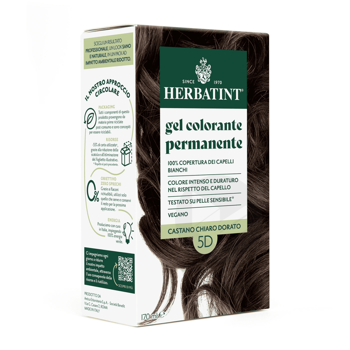 Soin colorant permament 5D Châtain Clair Doré 170ml
