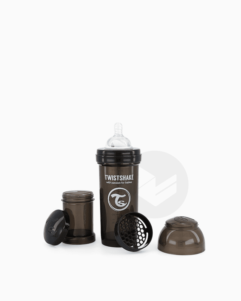 Biberon Anti-colique Noir 260ml 2m+