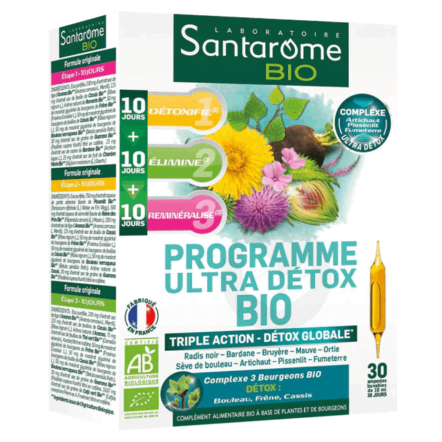 Programme Ultra Détox Bio 30x10ml