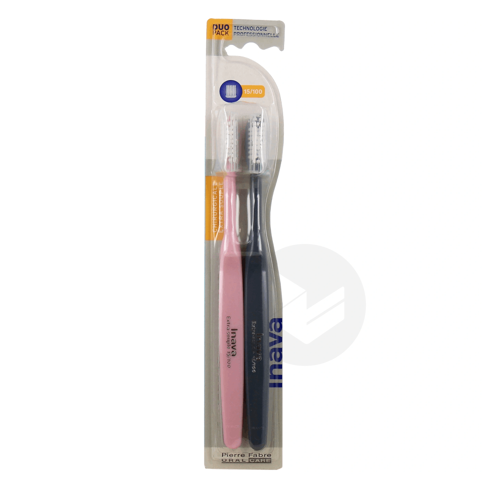 CHIRURGICALE EXTRA SOUPLE Brosse à Dents Chirurgicale 15/100 x2