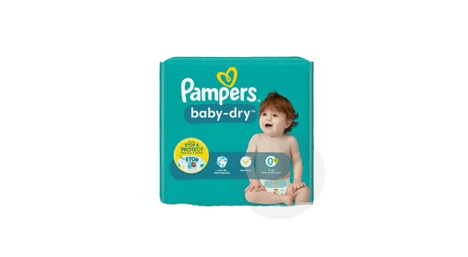 Couches Bébé Baby-Dry Taille 4+ (10 à 15kg) x86 Pampers