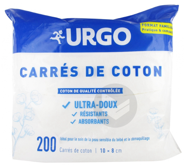 URGO Carré de coton Sachet/200