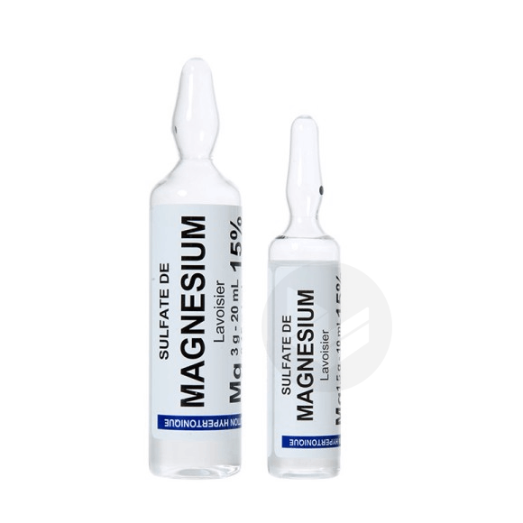 SULFATE DE MAGNESIUM LAVOISIER 15 % (0,15 g/ml) S inj en ampoule IV 10Amp/10ml