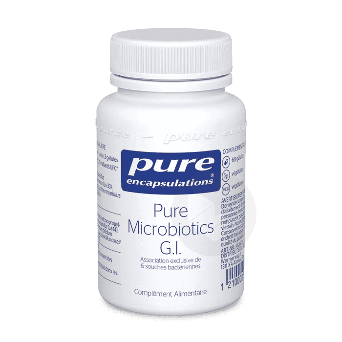 Pure Microbiotics G.I. 60 gélules