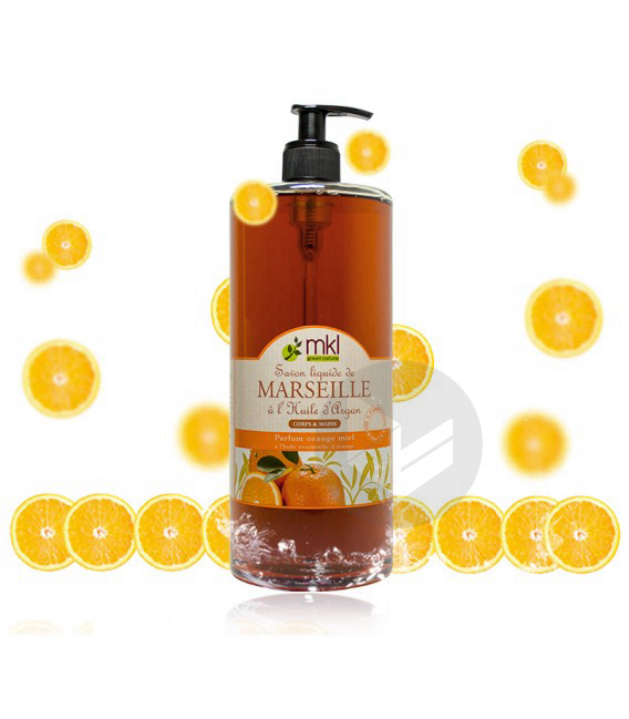 Savon liquide de marseille argan orange miel MKL1L