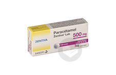 PARACETAMOL ZENTIVA LAB 500 mg Comprimé (Plaquette de 16)