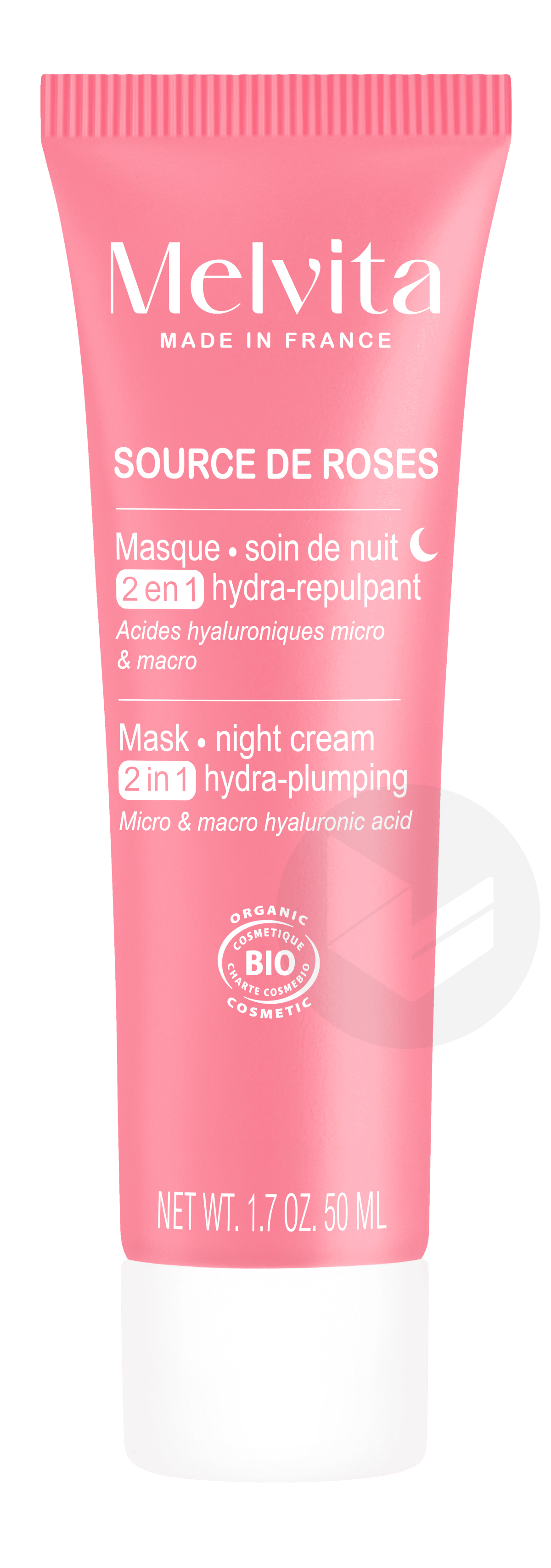 2 en 1 Masque Soin de nuit hydra-repulpant 50ml