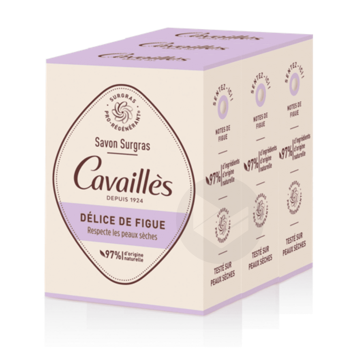 Savon Surgras Délice de Figue 3x200g