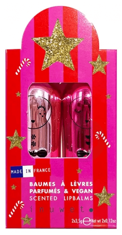 Duo Deluxe Métal Baume à Lèvres Parfumés Stars Sorbet Framboise & Pomme d'Amour 2x3,5g