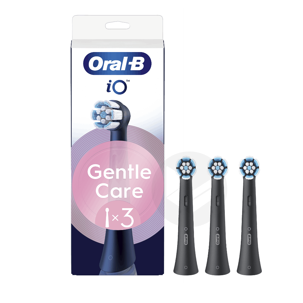 Série iO Gentle Care Noir Brossettes rondes de Rechange x3