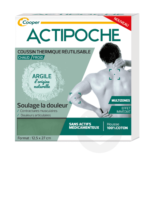 Actipoche Coussin Thermique Multi-Zones Argile