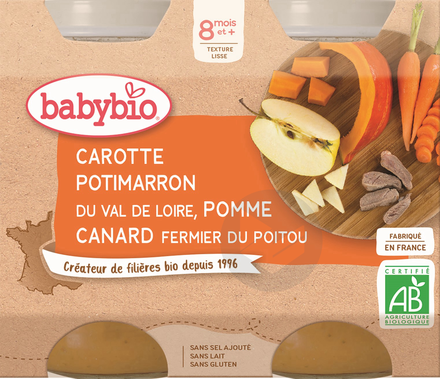 BABYBIO Pot Légumes Canard