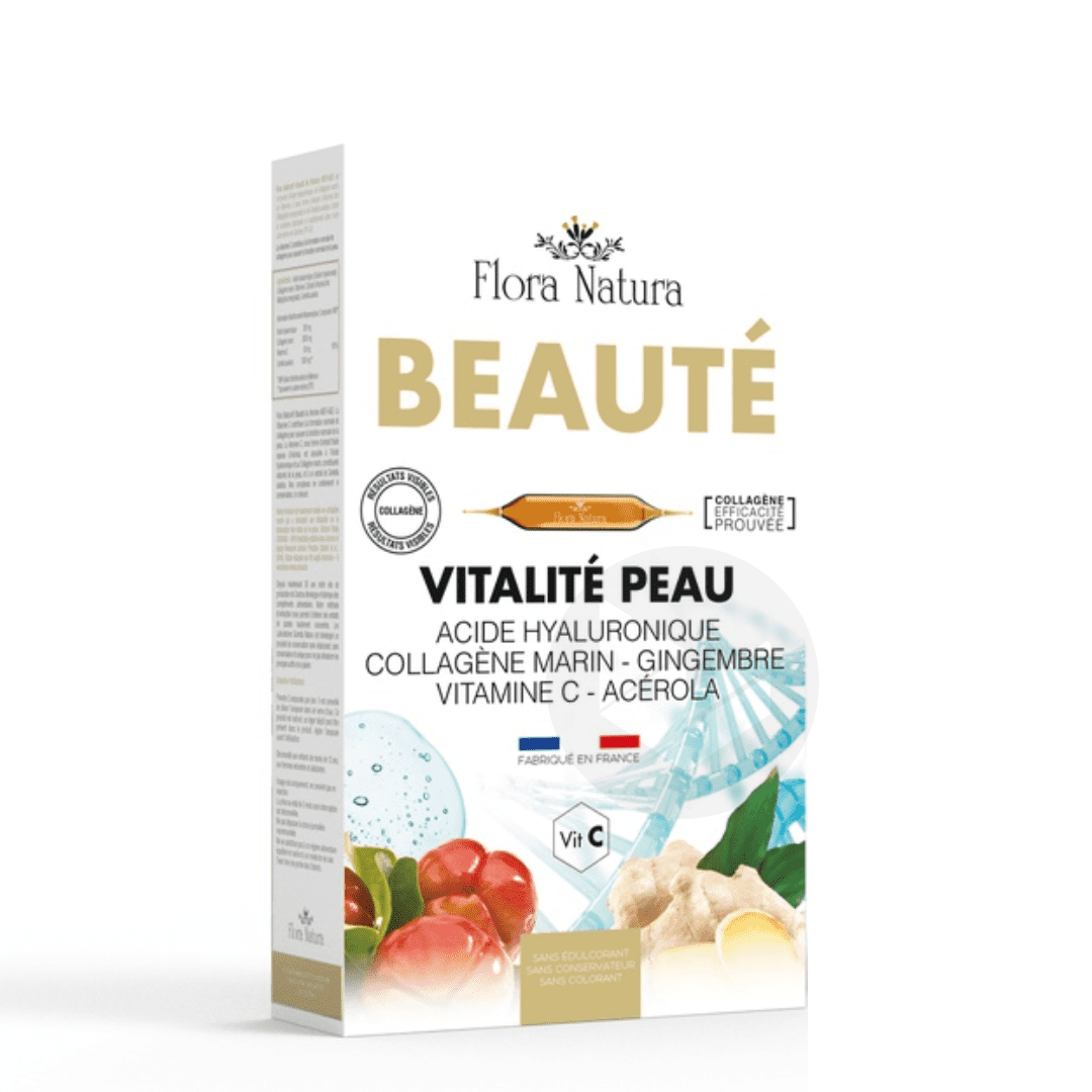 Complexe Beauté Collagene Hyaluronique Vitalité de la Peau 20 ampoules