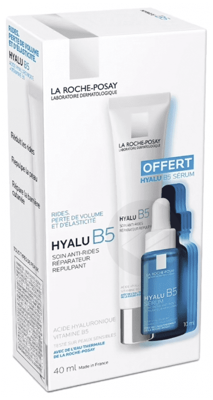 Hyalu B5 Soin Anti-Rides Réparateur Repulpant 40ml + Sérum Concentré 10ml Offert