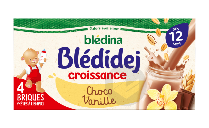Blédidej Croissance Choco-Vanille - 4x250ml
