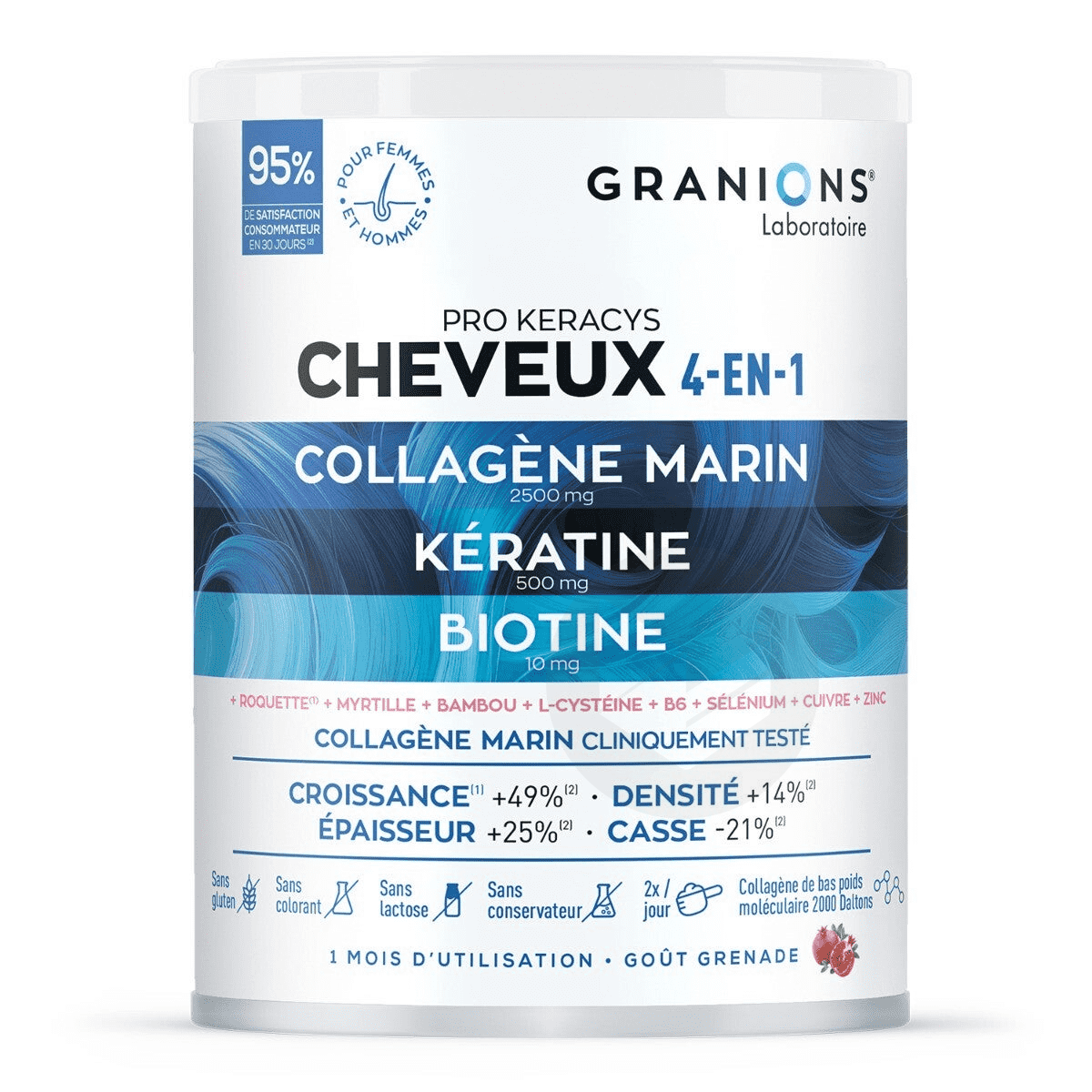 Pro Keracys Collagène cheveux 4-EN-1 300g