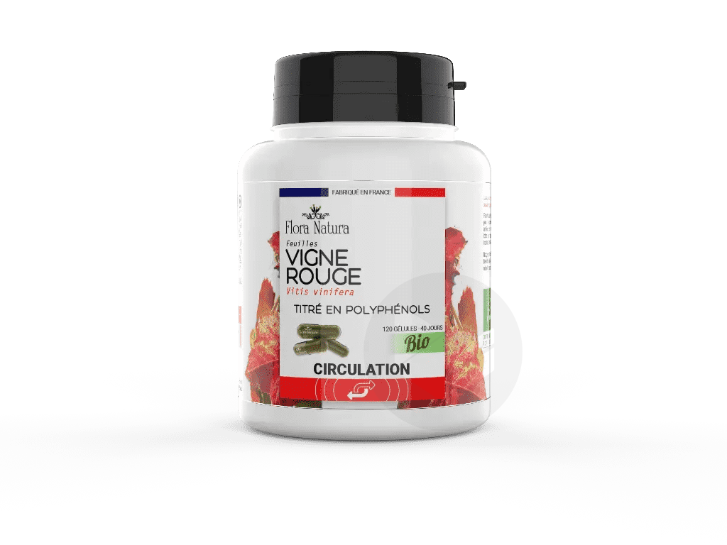 Vigne rouge BIO 120 gélules