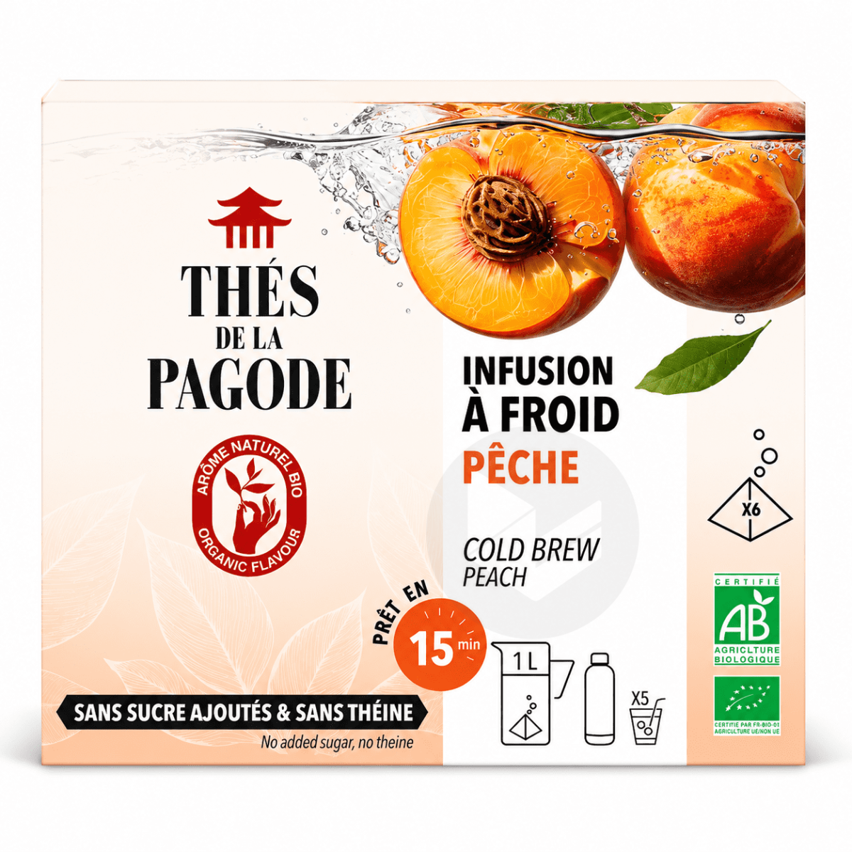 Infusion glacée à la pêche x6