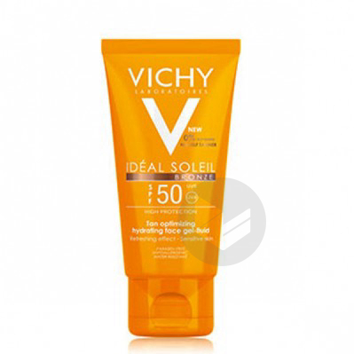 VICHY IDEAL SOLEIL SPF50 Gel fluide visage bronze T/50ml