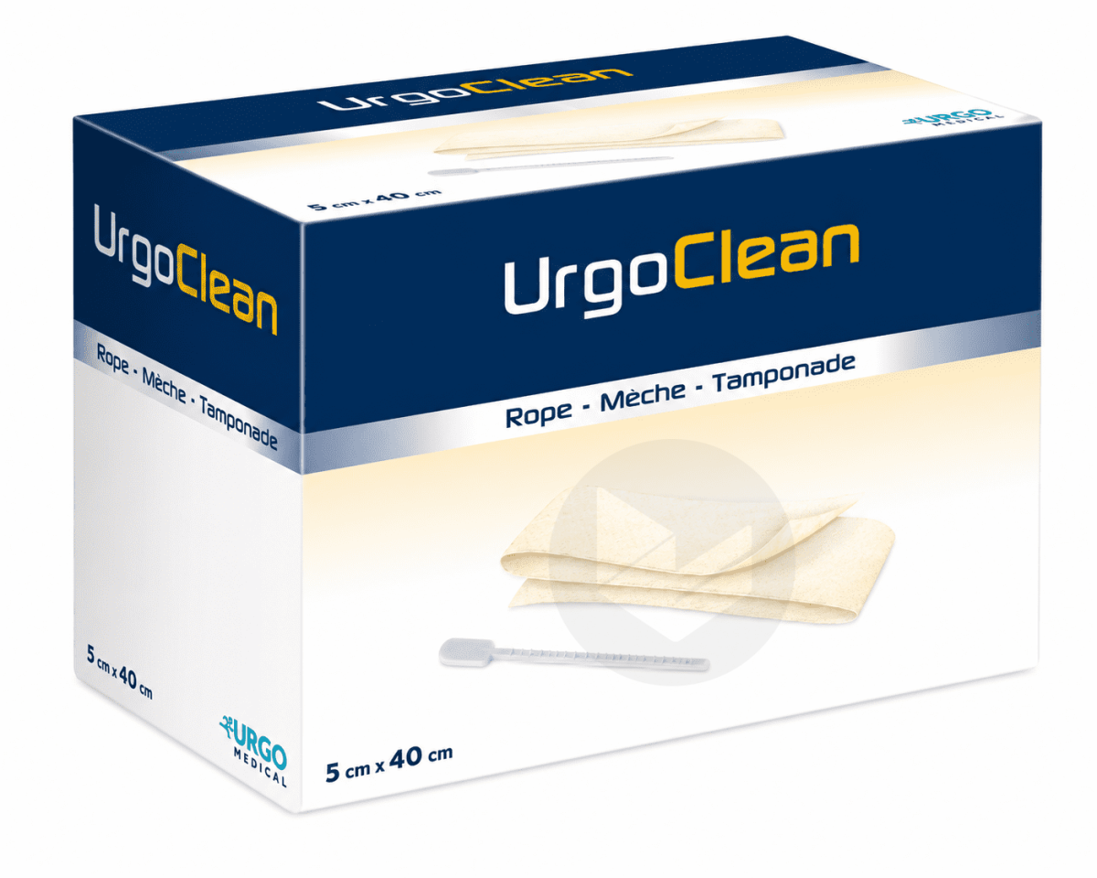 URGOCLEAN Mèche plate 5×40cm x16