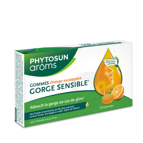 GOMMES GORGE SENSIBLE (GOÛT ORANGE EUCALYPTUS) x30