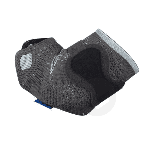 Bandage de contention pour le coude avec inserts en silicone profilés