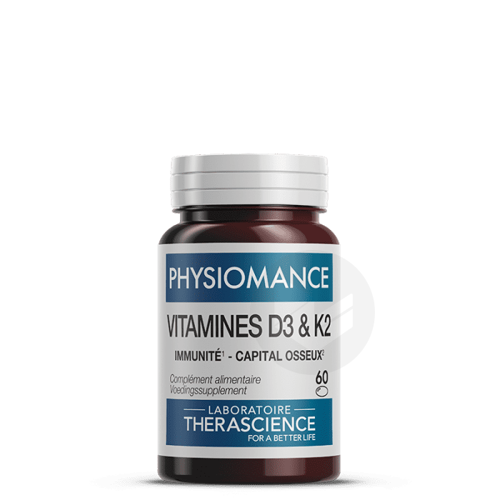 Vitamines D3 & K2 60 capsules