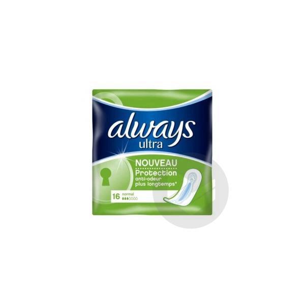 ALWAYS ULTRA Serviette périodique normal Paq/16