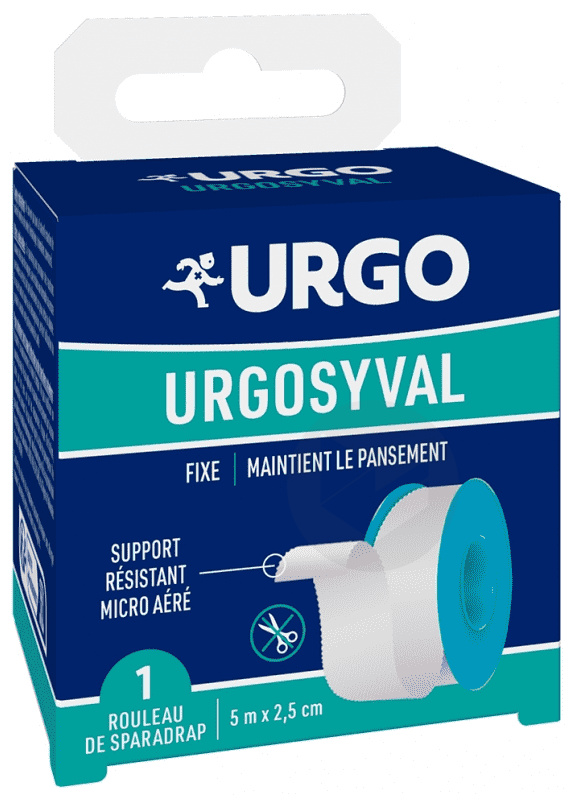 UrgoSyval Sparadrap tissé résistant blanc 2,5cm×5m
