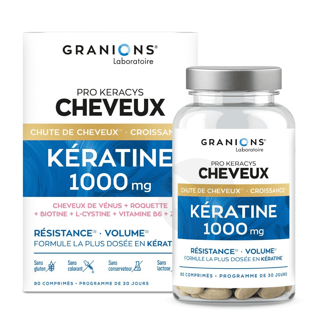 Pro Keracys Kératine 1000mg 90 comprimés