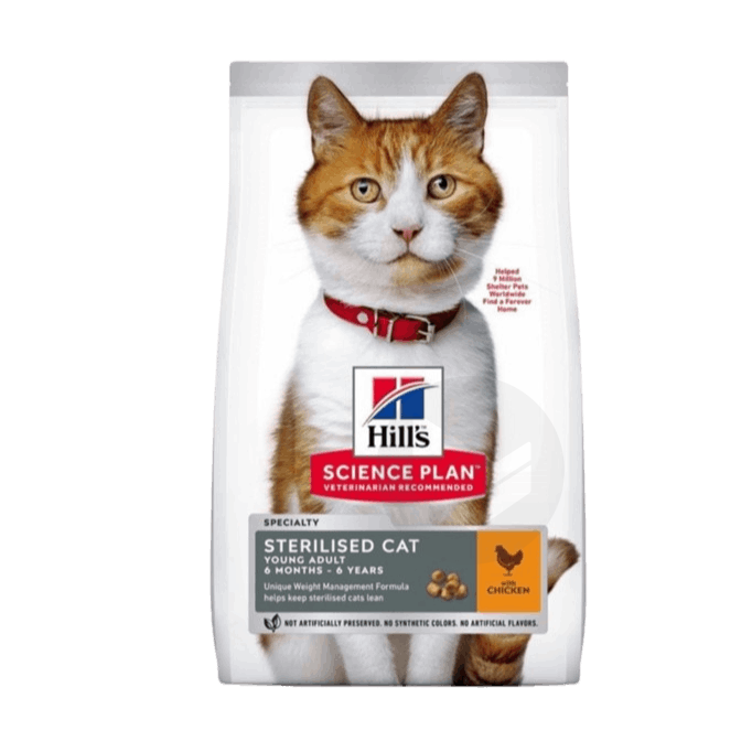 Chat Young adult sterilised poulet 3kg